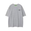 Camiseta casual de manga curta com estampa de letras, masculina e feminina, moda de rua americana, solta, casual, para casais, com meia manga