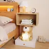 Decorações Criativas e Fofas para Quarto e Quarto de Crianças, Presentes de Inauguração de Casa, Artesanato em Resina, Enfeites de Chão, Urso Mesa de Cabeceira