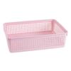 Cesta de plástico rectangular, cesta de almacenamiento para baño, cesta de almacenamiento para escritorio de cocina, cesta de almacenamiento de estilo europeo, cesta de almacenamiento pequeña para el hogar