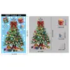 Pegatinas navideñas con efecto brillante, pegatinas de cristal de muñeco de nieve, para decorar escaparates de centros comerciales, pegatinas electrostáticas de Papá Noel