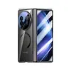 Adecuado para Vivoxfold5 Serie Rompehielos Funda de Teléfono Galvanizada con Película Protectora Transparente Magnética para Bisagra de Cobertura Total y Protección Anti-Caídas