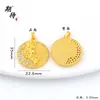 Collar Colgante Ballena Hielo Triturado Mismo Estilo Tienda Dorada para Mujer, Diseño de Nicho, Exquisito Accesorio Colgante de Alto Grado Estilo Chino Nuevo