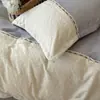 Juego de Ropa de Cama de Felpa de Leche de Lujo de Gama Alta de Cuatro Piezas Doble Cara Engrosado Cálido Estilo Sábana Funda de Edredón de Franela de Coral