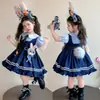 Zootopia Vestido de Verão Infantil Judy Coelho Policial para Meninas Novo de Manga Curta Lolita Vestido de Aniversário Saia