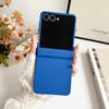 Nueva Funda Protectora de Pantalla Plegable de Tres Piezas de Color Puro Aplicable Samsung Galaxy Zflip6 Zflip7 Macaron W24
