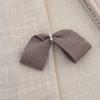 Grampo de cabelo coreano elegante com franja lateral de pérolas, grampo de cabelo feminino com laço na testa, início do outono, novo grampo lateral elegante