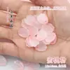 20 Pétalas e Folhas Glaceadas de Espuma d'Água Rosa Pêssego para Grampo de Cabelo Headdress Estilo Antigo Materiais de Produção da Dinastia Han