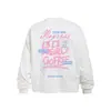 Camiseta suelta de manga larga con estampado de letras divertida y creativa para hombre, adecuada para primavera y otoño, estilo callejero europeo y americano, camiseta casual de cuello redondo INS