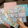 Material de Papel para Diario de Reina Retro de Corta Duración 16 libro diario Álbum de Notas fondo collage creativo decorativo pegatinas