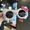 Óculos de Sol Cartoon de Gato Estilo Novo para Crianças, Óculos Fofos de Sol com Laço de Princesa, Protetor Solar e Óculos de Proteção Solar Gato Kt, Adorável
