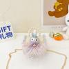 Bolso para niños, elegante y bonito bolso cruzado para niñas, bolso de princesa portátil con perlas, mini monedero de peluche para niñas pequeñas
