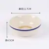 Tigela de Cerâmica Antiga para Vinho, Tigela para Molho de Restaurante de Hot Pot, Tigela Totalmente Esmaltada, Tigela para Carne, Tigela para Pratos Cozidos no Vapor, Tigela Quebrada, Tigela para Sopa de Macarrão