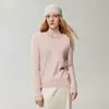 100% caxemira pura, nova coleção outono 2026, estilo suave e minimalista, suéter de tricô de caxemira com decote V feminino com toque luxuoso