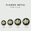 Elegantes Botones Redondos Metálicos de Flor de Rosa para Chaquetas de Traje, Suéteres, Botones Decorativos para Abrigos, Botones Versátiles para Abrigos de Piel
