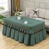 Conjunto de Capas para Mesa de Fogo Retangular Novo Estilo Conjunto de Mesa de Centro Cobertura de Mesa Aquecida Inverno Grosso Caxemira Cobertura para Fogão Elétrico Manta de Fogo