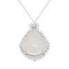Collar con colgante de Buda de Calcedonia de Hielo Alto Nuevo de Plata Esterlina S925 Nuevo Buda Maitreya Chino Collar Colgante para Niñas Venta al por Mayor