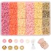 Kit de fabricação de pulseiras de argila de 24 grades transfronteiriças europeias e americanas Kit de fabricação de pulseiras de contas coloridas de 3 mm e 23 cores Kit de joias faça você mesmo
