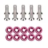 Arandelas de refuerzo para parachoques delantero y trasero de coche JDM, tornillos M6 para contorno de guardabarros, arandelas de parachoques de colores para modificación de coche