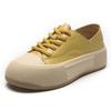 Zapatos Versátiles de Suela Gruesa de Piel de Vaca Flats de Primavera y Verano Zapatos de Mujer Suelas Blandas No Cansan los Pies Flats Biscuit Dos Usos Tenis Casuales para Mujer