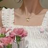 Aretes de Lirio de los Valles Blancos + Pulsera + Collar ~ Estilo Super Hada Primavera Nuevos Aretes Cadena Clavícula para Niña Clip para Oreja