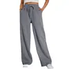 Pantalones Deportivos para Mujer Estilo Americano 2025 Nuevo Primavera y Otoño Cintura Alta Adelgazantes Pierna Ancha Casual Rectos Jogger