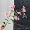 Flores Artificiales: Flores de Fresia, Lirio y Campanilla para Salones de Bodas, Celebraciones de Bodas, Decoración del Hogar, Decoraciones de Techo y Arreglos Florales