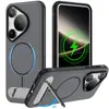 Adequado para capas de celular Huawei Mate 60 Pro, com carregamento sem fio magnético, proteção contra quedas e suporte; também compatível com capas de celular Pura 70 Pro