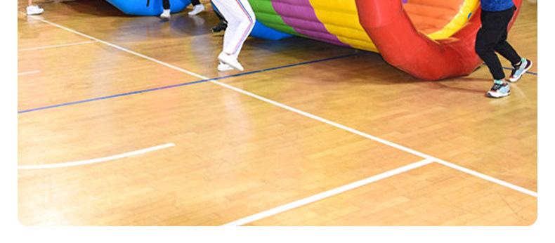 2趣味运动会道具动感五环草地滚筒充气毛毛虫户外团建拓展活动器材