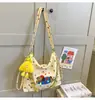 Elegante Bolso de Axila para Mujer Cachorro de Dibujos Animados Lunares Mochila Multiusos Simple de Moda Bolso Tote para Estudiante y Viajero