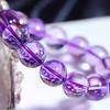 Cuentas sueltas de amatista boliviana auténticas y naturales, cuentas de cristal hechas a mano, accesorios de joyería, pulsera