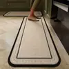 Nuevos Felpudos de Cocina Estilo Chino, Felpudos Suaves de Barro de Diatomeas para el Hogar, Juego de Dos Piezas, Felpudos Absorbentes de Agua Antideslizantes, Felpudos de Secado Rápido para la Entrada