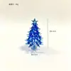 Árvore de Natal de vidro Zibo transfronteiriça com enfeites de vidro maciço enrolados em arame para decoração de mesa, presente de Natal de fabricante exportador