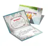 Aviso de Admissão Personalizado, Certificado de Admissão para Jardim de Infância, Promoção de Inscrição para Turma de Treinamento, Folheto Dobrado, Cartão de Transição