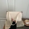 Bolso de Hombro Nuevo y Moderno para Primavera 2026, Bolso de Hombro de Color Sólido Casual y con Personalidad, Elegante para el Trabajo y los Viajes