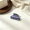Pinza para el Cabello de Cuadros en Forma de Diamante Estilo Universitario Coreano, Pasador Delicado para Niña para la Parte Trasera de la Cabeza, Pinza para el Cabello para Flequillo Lateral y Cabello Fino