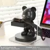 Soporte de carga para reloj Oso Violento Lindo Almacenamiento de escritorio para mesita de noche Buen regalo de cumpleaños Artesanías Adornos Creativos