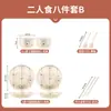 Conjunto de louça de cerâmica com design de gato e cachorro em estilo cartoon, um conjunto de tigela e prato bonito e estiloso para uso doméstico, perfeito como presente de aniversário ou lembrancinha de festa