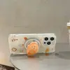 Funda magnética linda de Croissant para teléfono móvil 17Promax Adecuada para 16Pro Succión magnética de doble capa 15Pro/14Pro