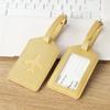 Etiqueta de Equipaje de Mano de Cuero Sintético Grueso PU Portatarjetas Personalizable con Logo Personalizable Etiqueta de Identificación de Equipaje Multifuncional