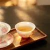 Juego de té de cerámica pintado a mano de jade de porcelana de grasa de cordero Mojing, jade de hielo, taza de maestro para uso doméstico, juego de té Kung Fu, taza de degustación