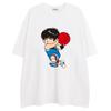 Camiseta de Manga Corta de Anime Japonés Slam Dunk para Hombre, Deportiva Casual, Holgada, Cuello Redondo, Estilo ins, Verano, Media Manga, Camiseta para Parejas