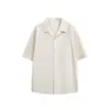 Oferta Especial Liquidación Sin Devoluciones ni Cambios Vacaciones de Verano Estilo Old Money Camisa de Cuello Cubano Camisa de Algodón Lino Manga Corta para Hombre CS143