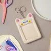 Portatarjetas de Peluche de Dibujos Animados Estilo Japonés y Coreano Portatarjetas de Almacenamiento de Fotoclones de Tres Pulgadas para Fans de Estrellas Llavero Colgante para Mochila Colgante de Exhibición