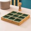 Bambu e madeira Creative Hot Pot Shop Tableware Dinner Plate for Hot Pot Vegetable Tray Jiugongge Plate Platter Set