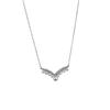 Exquisito collar de circonitas con microincrustaciones, cadena de clavícula de perlas en forma de V de alta gama, temperamento de lujo ligero, cadena de cuello versátil que no se desvanece