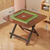 Mesa de Mahjong para Uso Doméstico, Mesa Plegable, Mesa de Comedor Simple de Doble Propósito, Sala de Ajedrez y Cartas, Mesa Especial Frotada a Mano, Mesa Cuadrada Pequeña para Casa de Alquiler