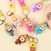 Llavero de goma suave de dibujos animados de PVC, muñeco de peluche 3D personalizado, colgante para mochila, llavero, accesorio para bolso, regalo pequeño