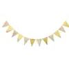 Banderines de Cadena de Estrellas Doradas y Plateadas Brillantes Banderas de Tirar Banderines Decoración de Escena Temática para Fiesta de Cumpleaños Suministros Ambiente