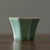 Taza de té octogonal de celadón Yue Kiln, taza de degustación de té para el hogar, taza grande individual para hombres y mujeres, juego de té de cerámica Kung Fu.