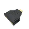 HDMI Revolución 2 Adaptador hembra HDMI 1/2 Conexión de TV de computadora HD Enchufe de conversión HD Dorado
